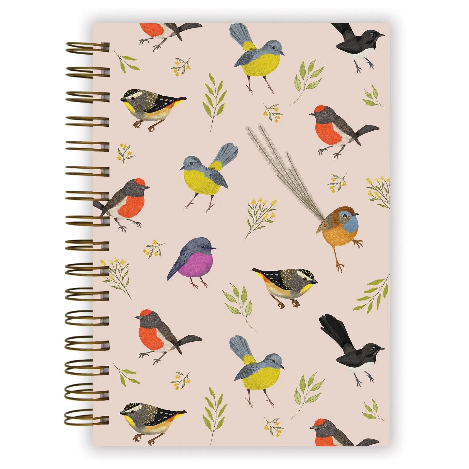 Earth Greetings: A5 Lined Journal Little Birdies