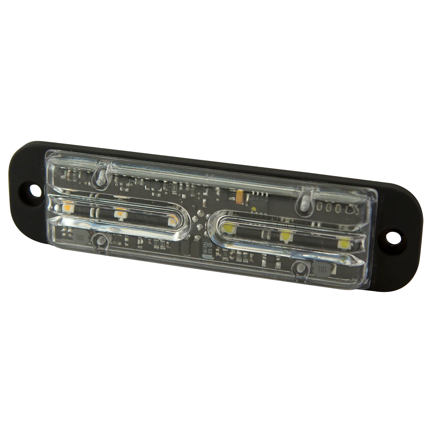 ECO ED3701AC ECCO Directional 6 LED Light (4.8", Split Amber/White, 2 Bolt)