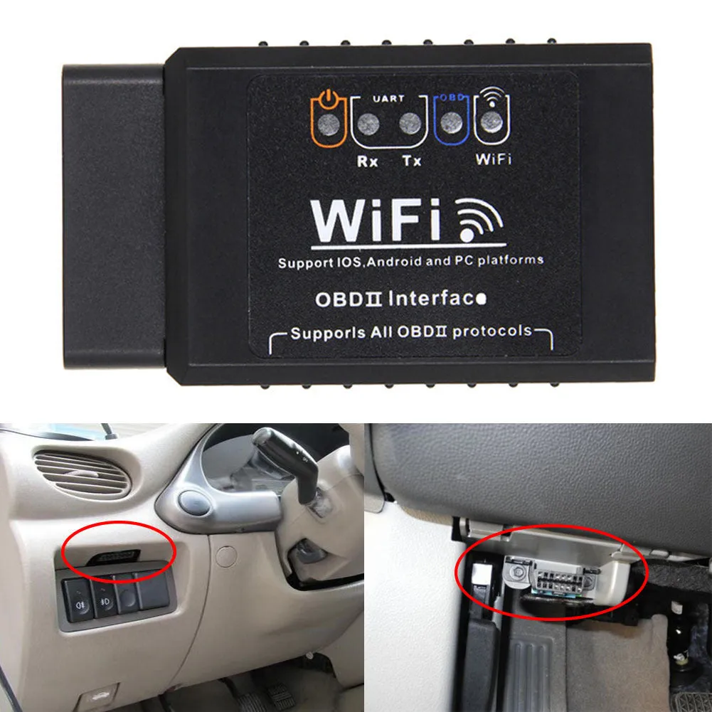 ELM327 V1.5 OBD2 WIFI  Car Diagnostic Scanner Auto Code Reader