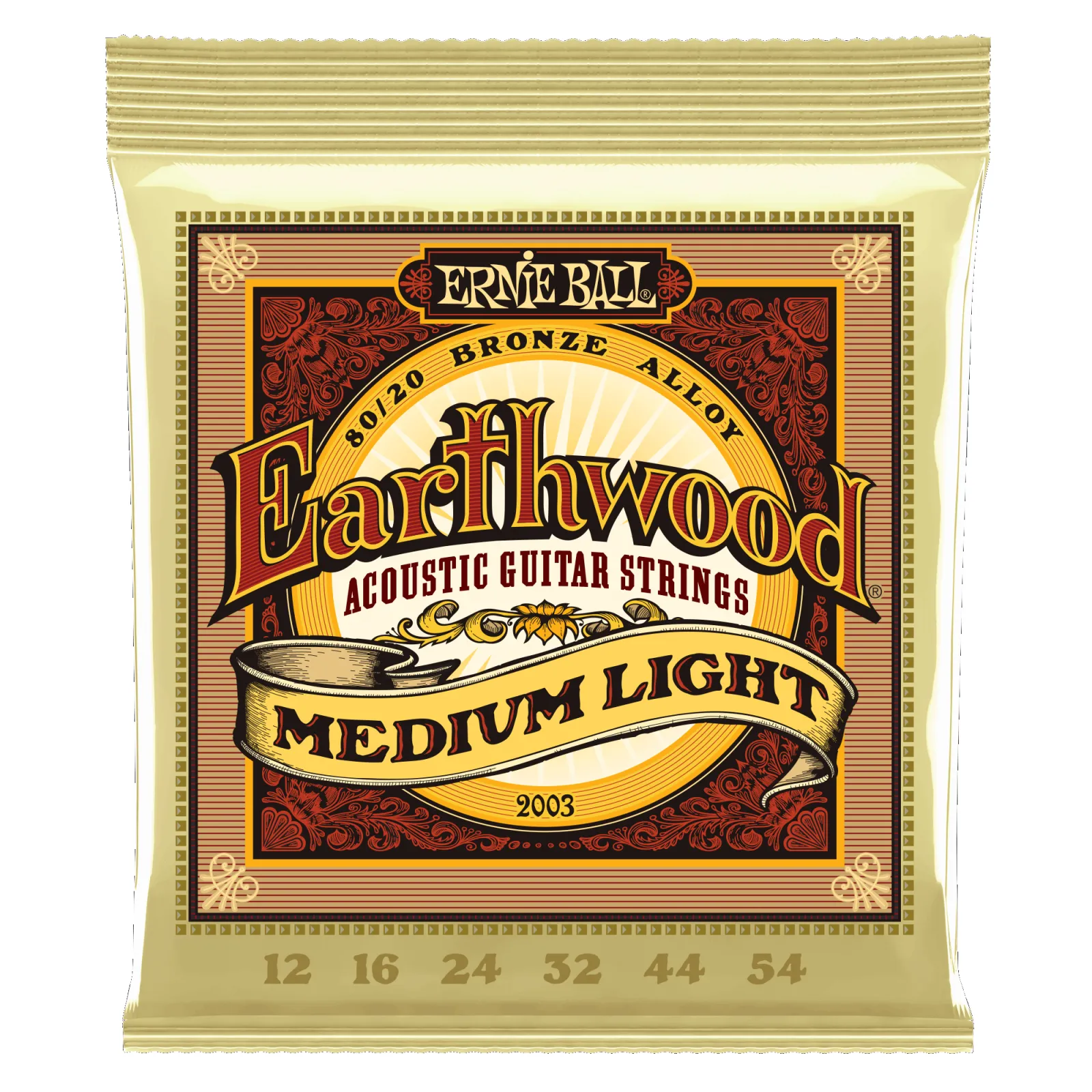 Ernie Ball Earthwood Bronze Acoustic Guitar Strings 12-54