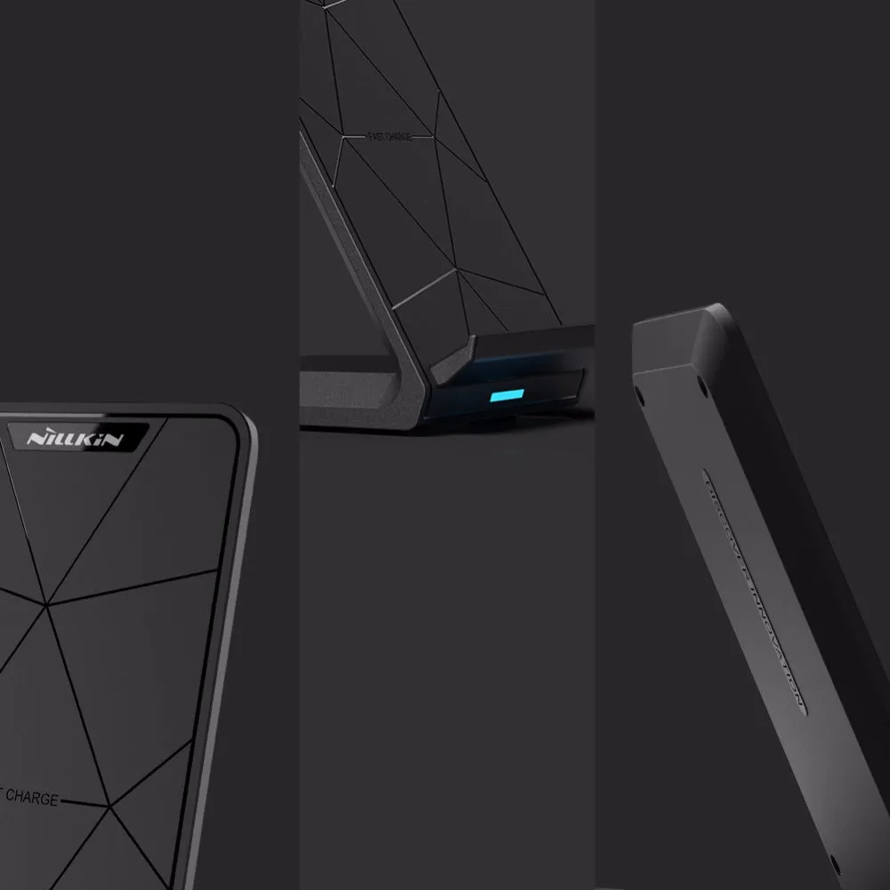 Fast Wireless Charger Station Holder NILLKIN Qi Wireless Charger Portable for iPhone X/8/8 Plus for Samsung S8/S9 Plus