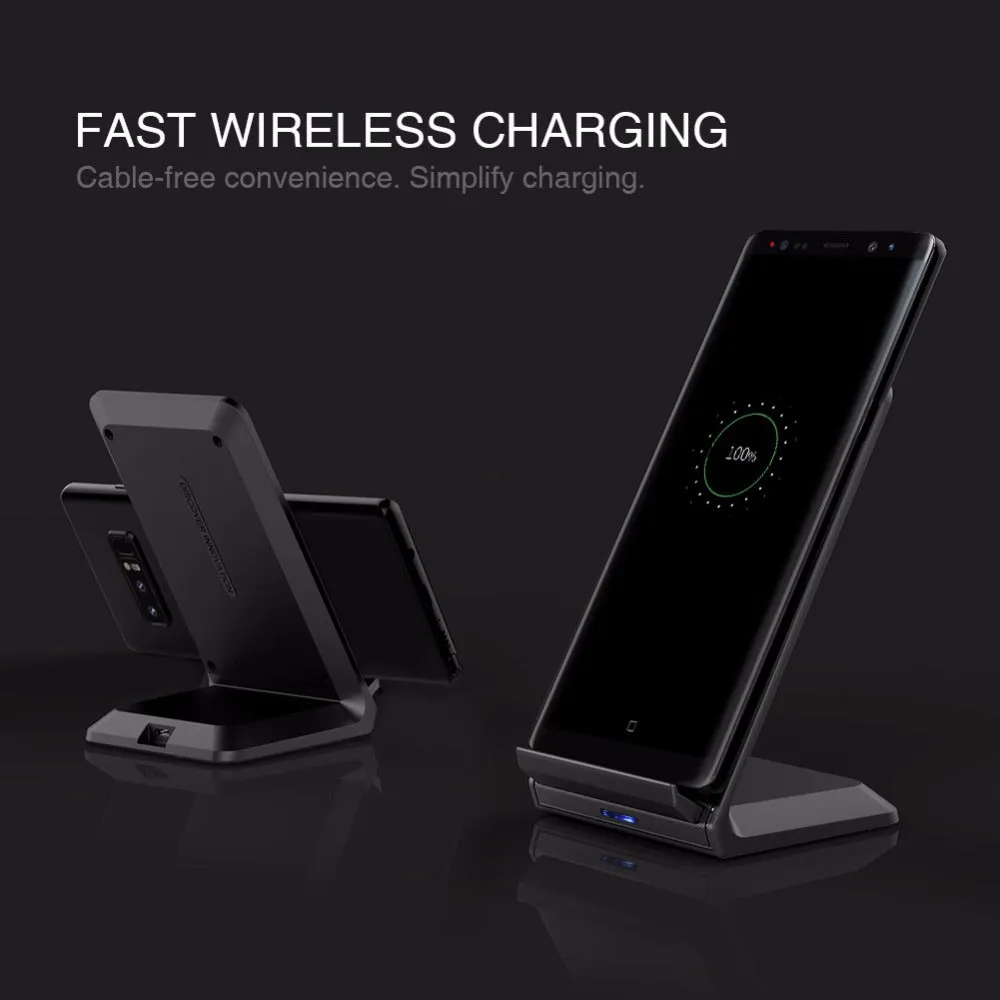 Fast Wireless Charger Station Holder NILLKIN Qi Wireless Charger Portable for iPhone X/8/8 Plus for Samsung S8/S9 Plus