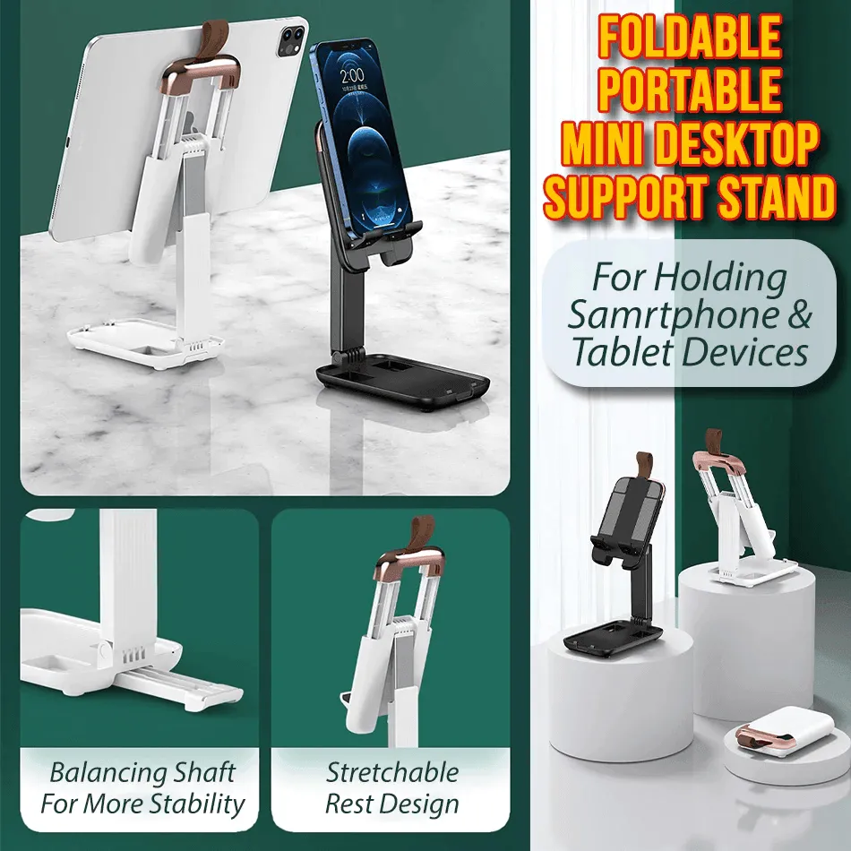 Foldable Portable Mini Smartphone Tablet Desktop Support Stand
