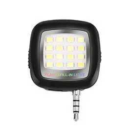 FORNORM Mini Portable 16 LED Selfie flash light for iPhone For Samsung For S8/S8 /S7 Edge/i5/i6/xiaomi mi6/huawei/one plus/LG
