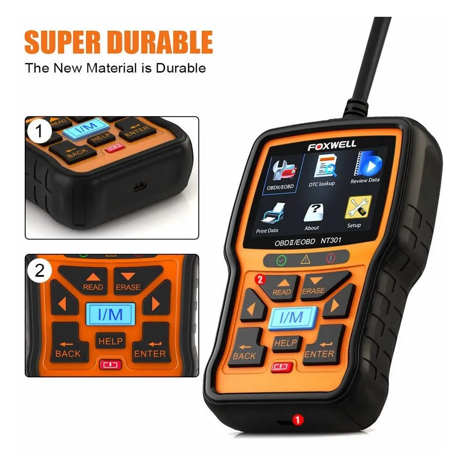Foxwell NT301 OBD OBD2 Scanner Car Engine Diagnostic Code Reader