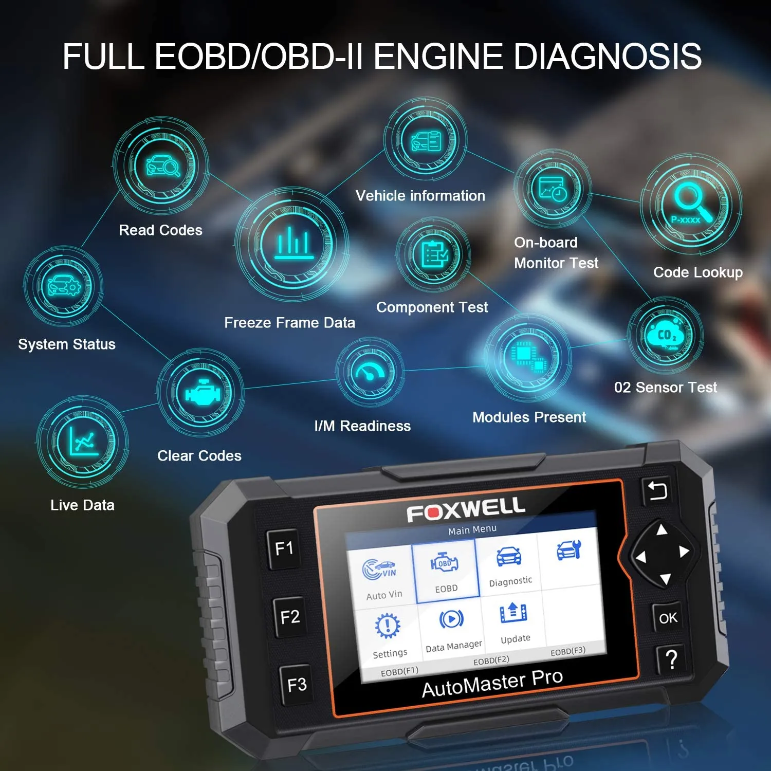 Foxwell NT614 Elite OBD2 Car Diagnostic Tool OBD2 Code Reader