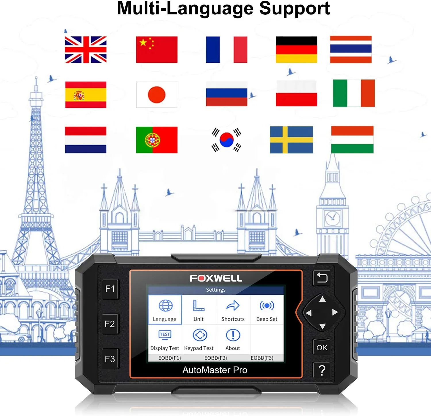 Foxwell NT624 Elite OBD2 EOBD Automotive Scanner Full System Code Reader