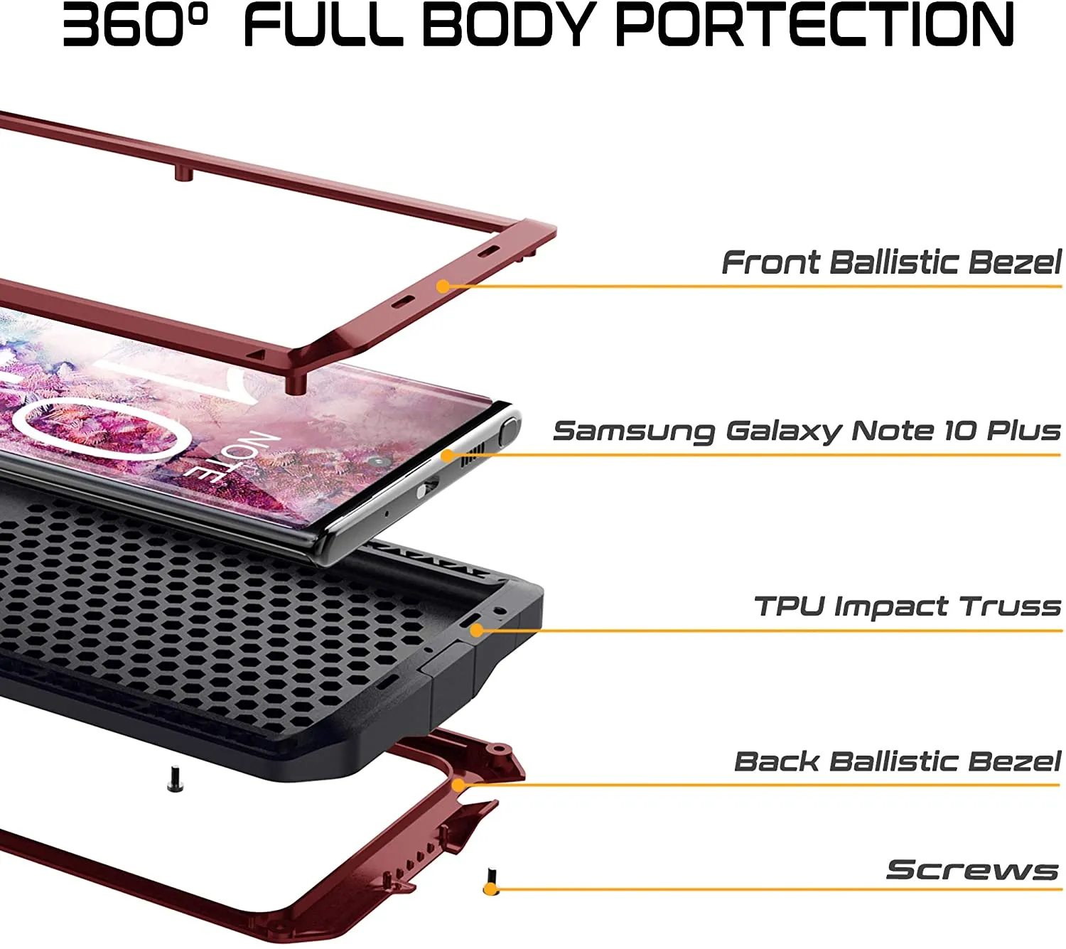 Galaxy Note 10 Plus Aluminum Metal Gorilla Case | Note 10 Plus Aluminum Case