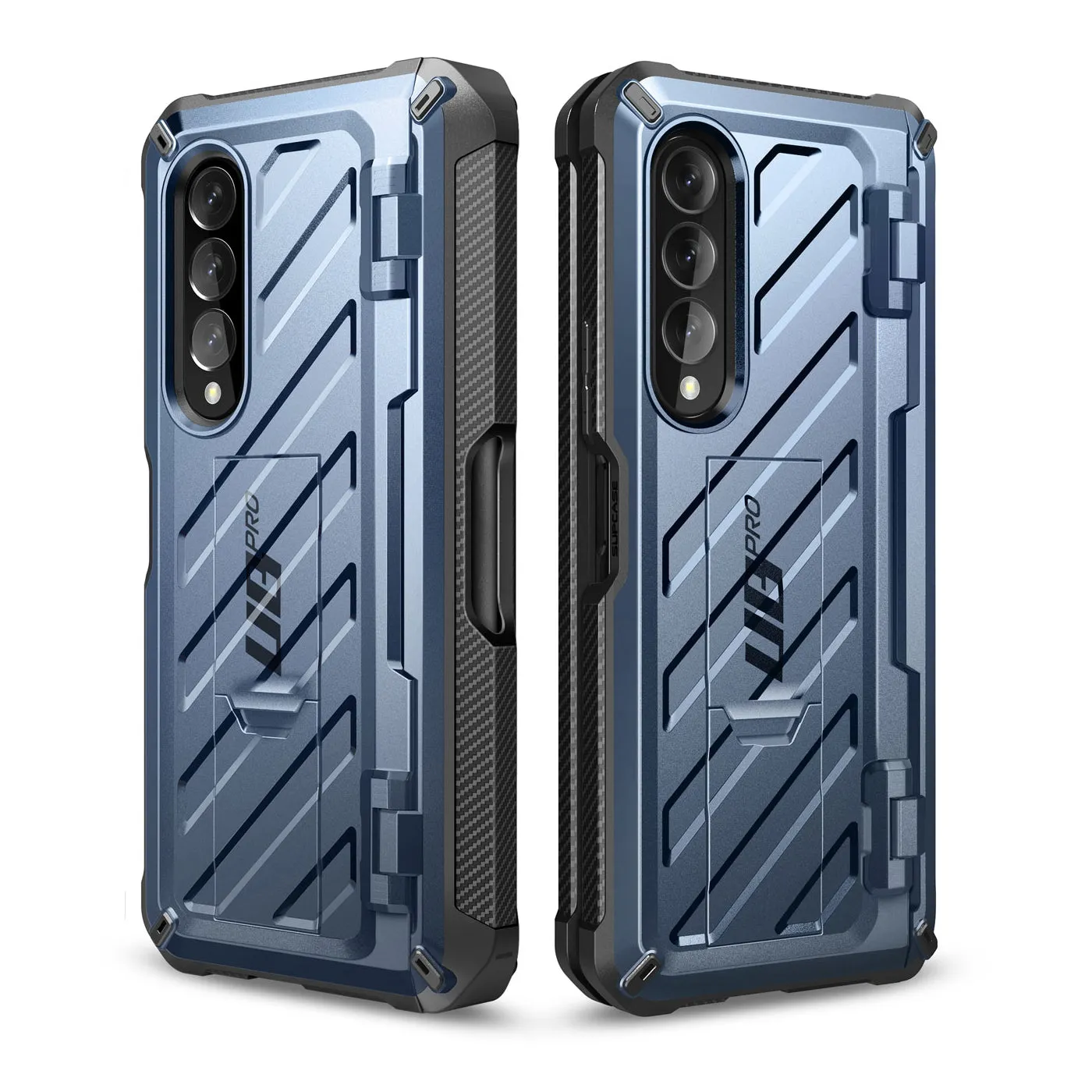 Galaxy Z Fold3 Unicorn Beetle PRO Rugged Case with S-Pen Holder-Metallic Blue