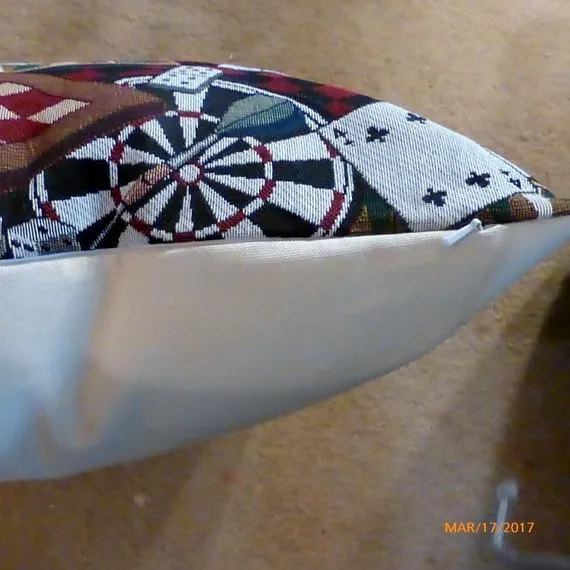 Game room Pillow cover, Extra Large floor pillows, Man Cave or Pool room Pillows