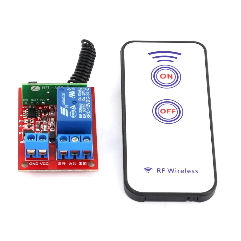 Generic 12V One Channel RF Wireless Relay Module with Remote Control