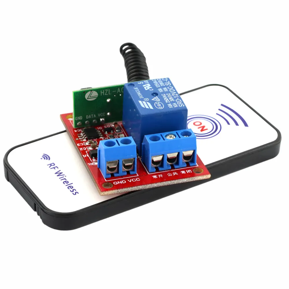 Generic 12V One Channel RF Wireless Relay Module with Remote Control