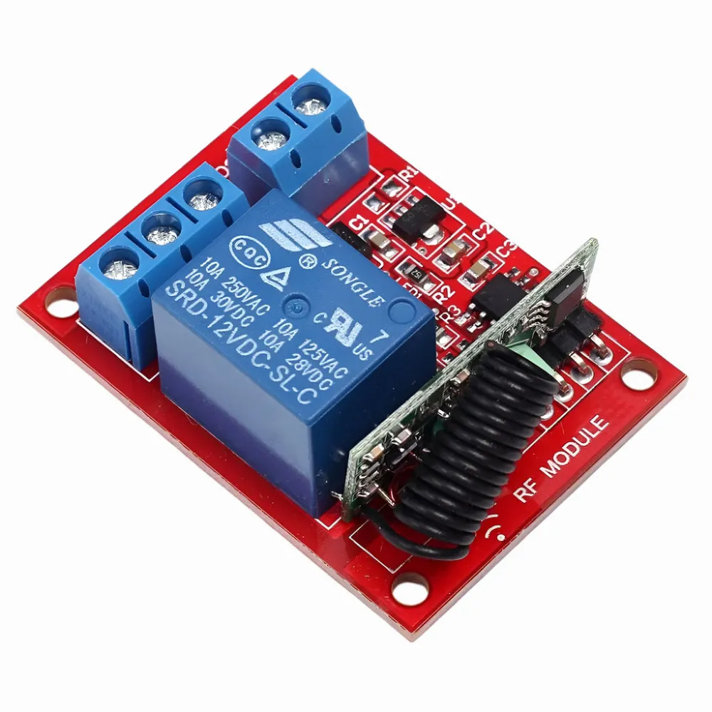Generic 12V One Channel RF Wireless Relay Module with Remote Control