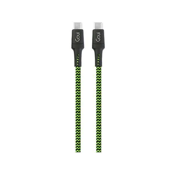 Goui Type C To C Tough Cable 100W 1.5M - Green-YHQE