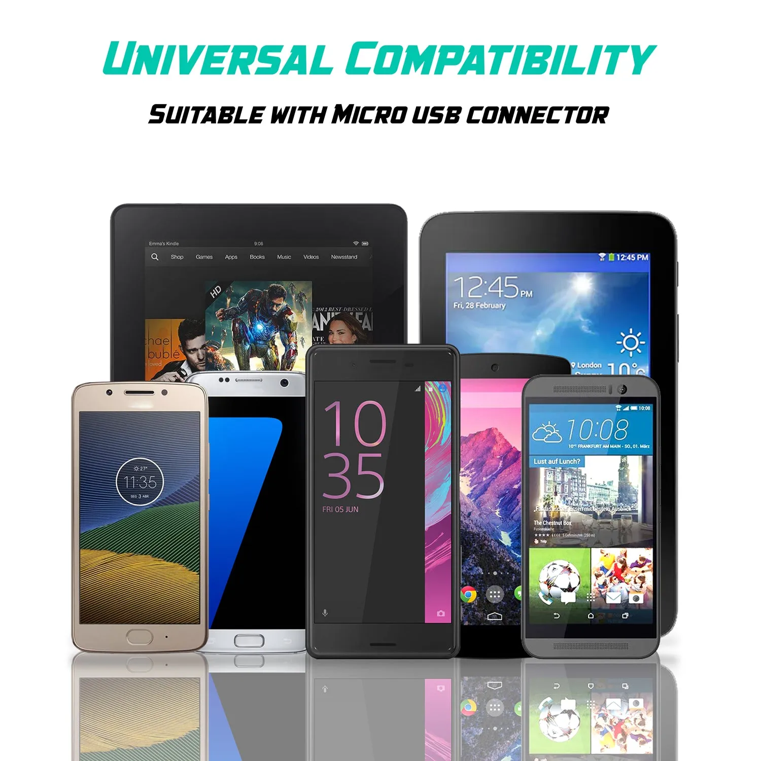 Heavy-Duty Micro USB Cable - USB 3.0 A to Micro B Fast Data and Charging Cable