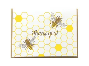 Honey Bees Thank You Card: Boxed Set of 6