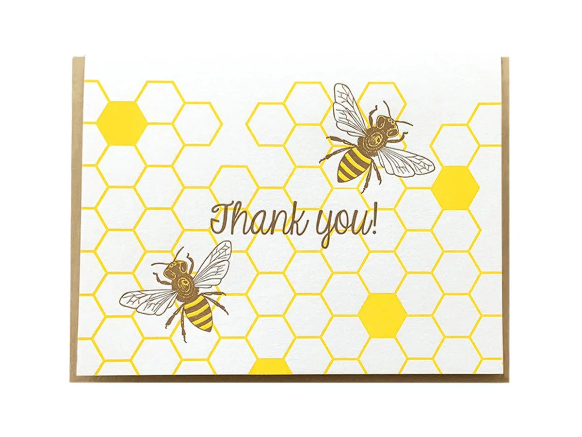 Honey Bees Thank You Card: Boxed Set of 6