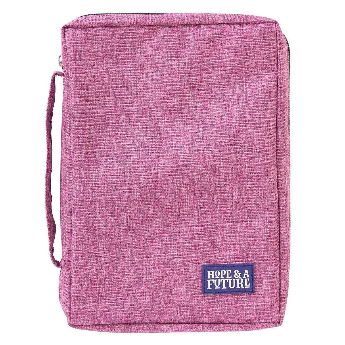 Hope And A Future Pink Canvas Bible Cover