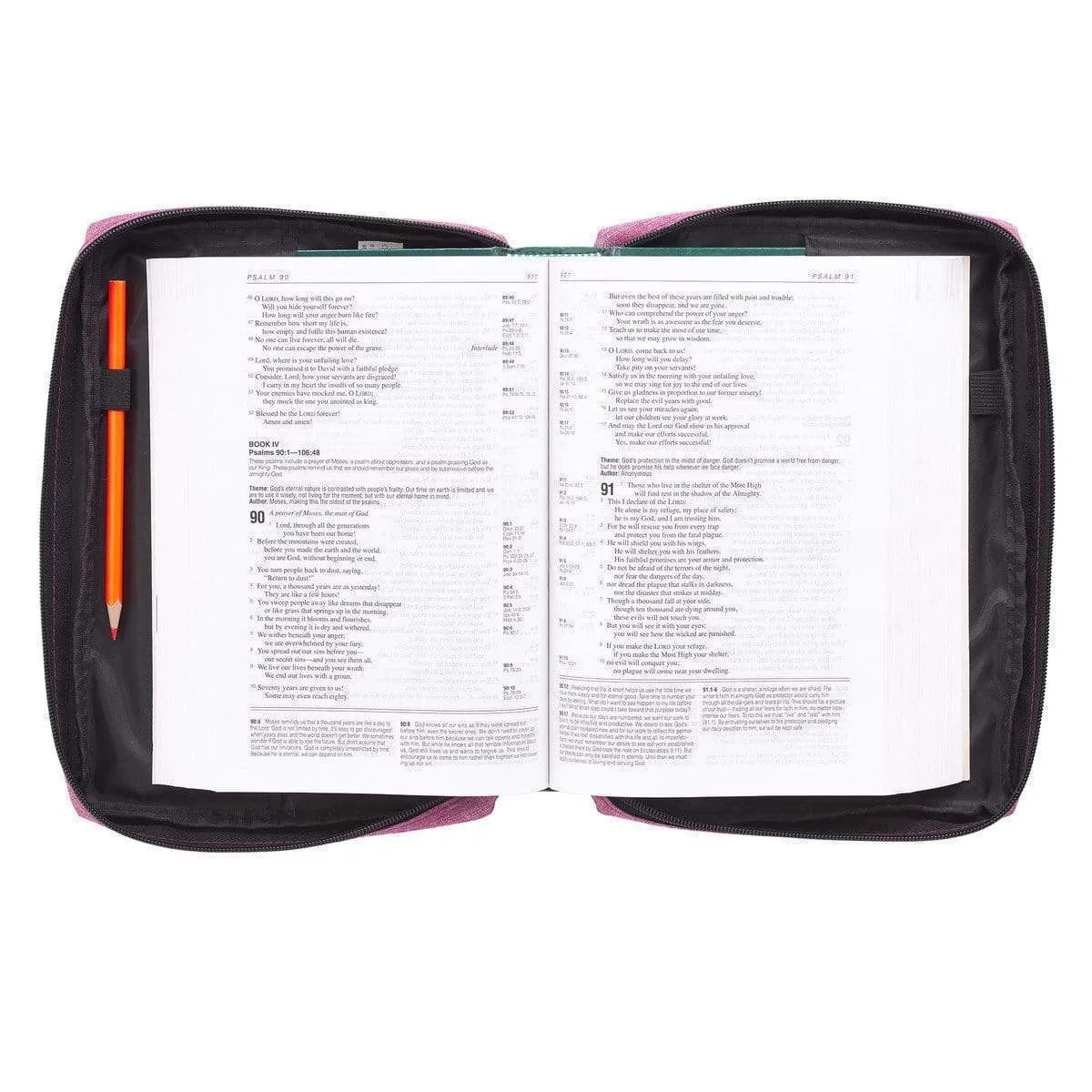 Hope And A Future Pink Canvas Bible Cover