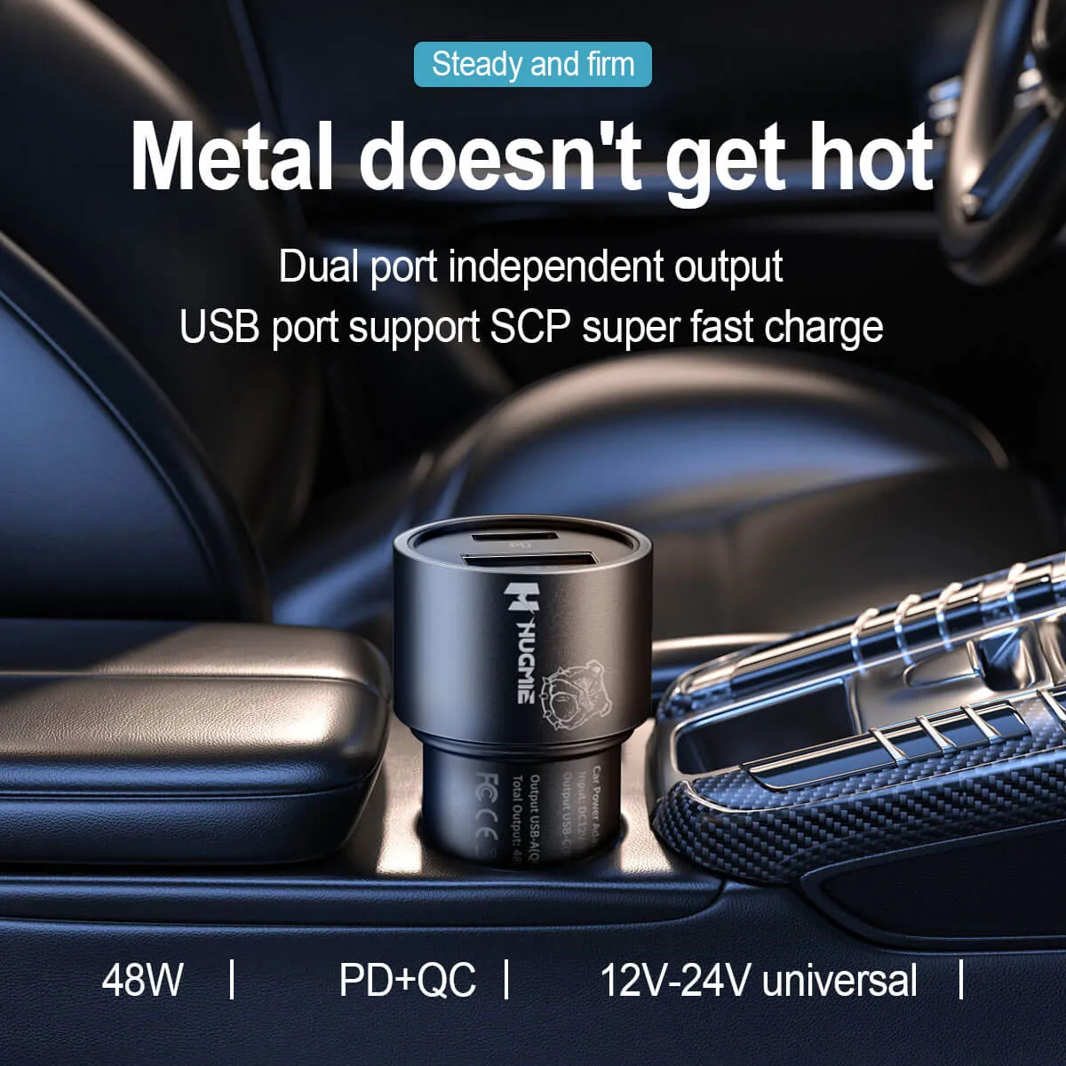 Hugmie® FCP-48W PD QC3.0 Car Charger