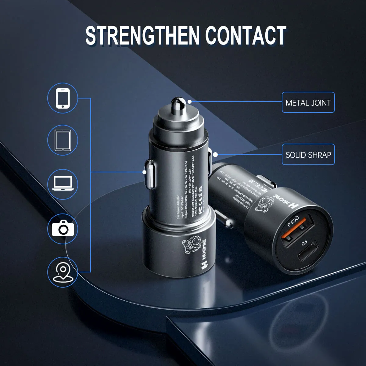 Hugmie® FCP-48W PD QC3.0 Car Charger