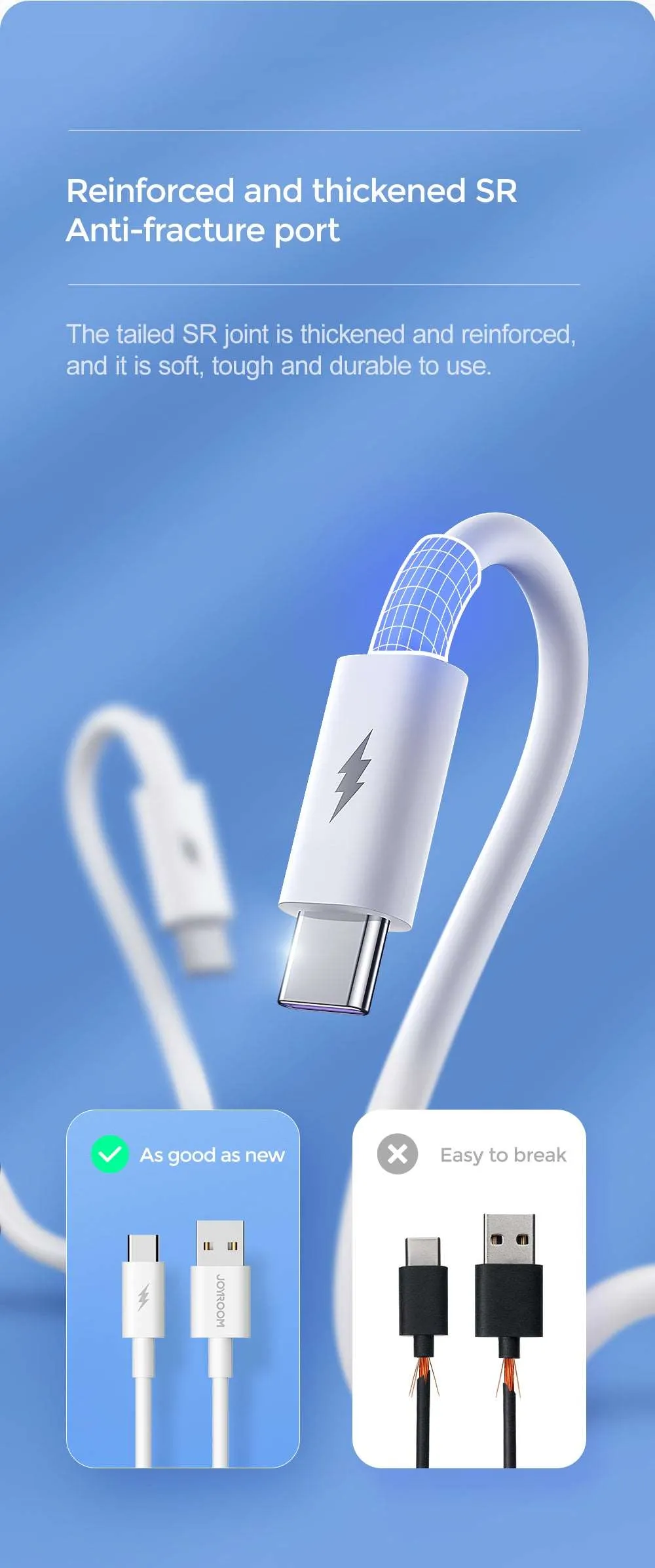 Joyroom S-1050M7 | USB to Type-C Mobile Cable | Fast Charge PD