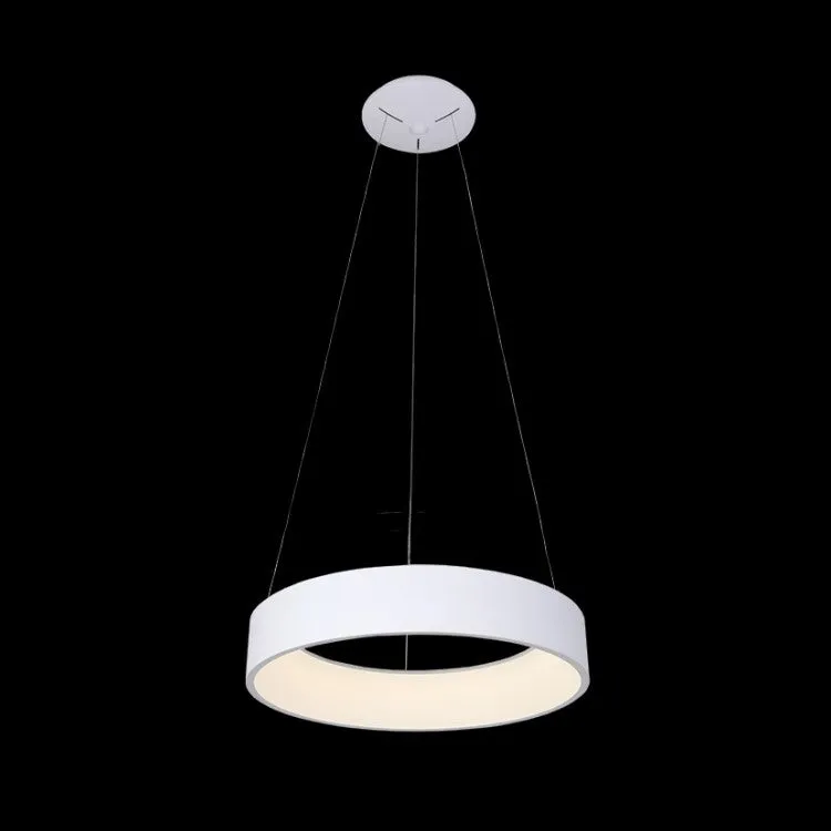 K. Light K-LED3380-60/NW White 230v 36W LED SMD White Round Pendant