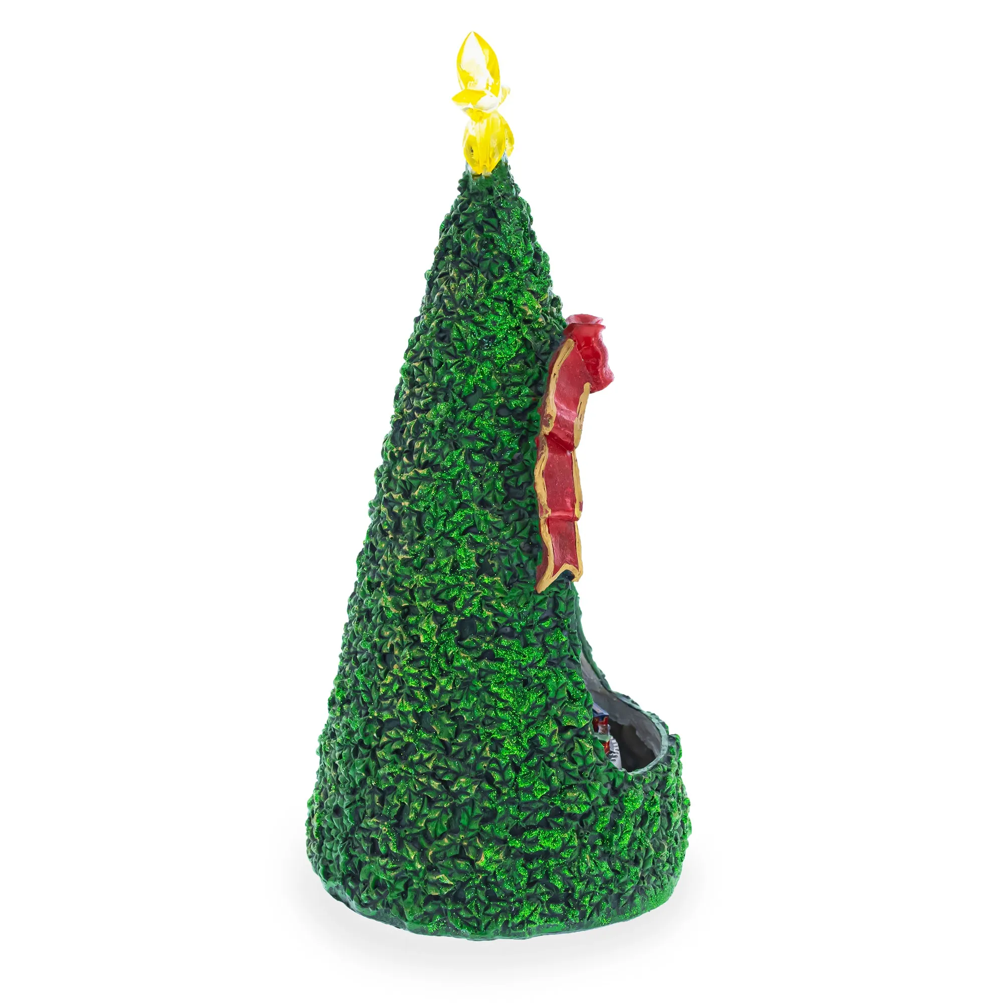 LED Animated Village Scene Tabletop Christmas Tree 13 Inches