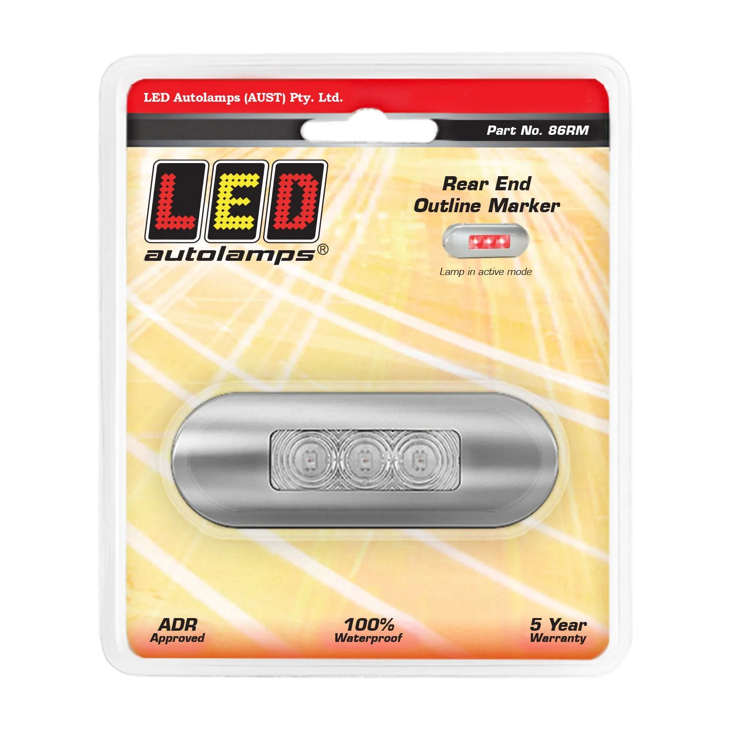 LED Autolamps 86RM Rear End Outline Marker