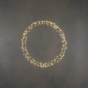 Lumineo 40cm Warm White Wreath - 150 LEDs