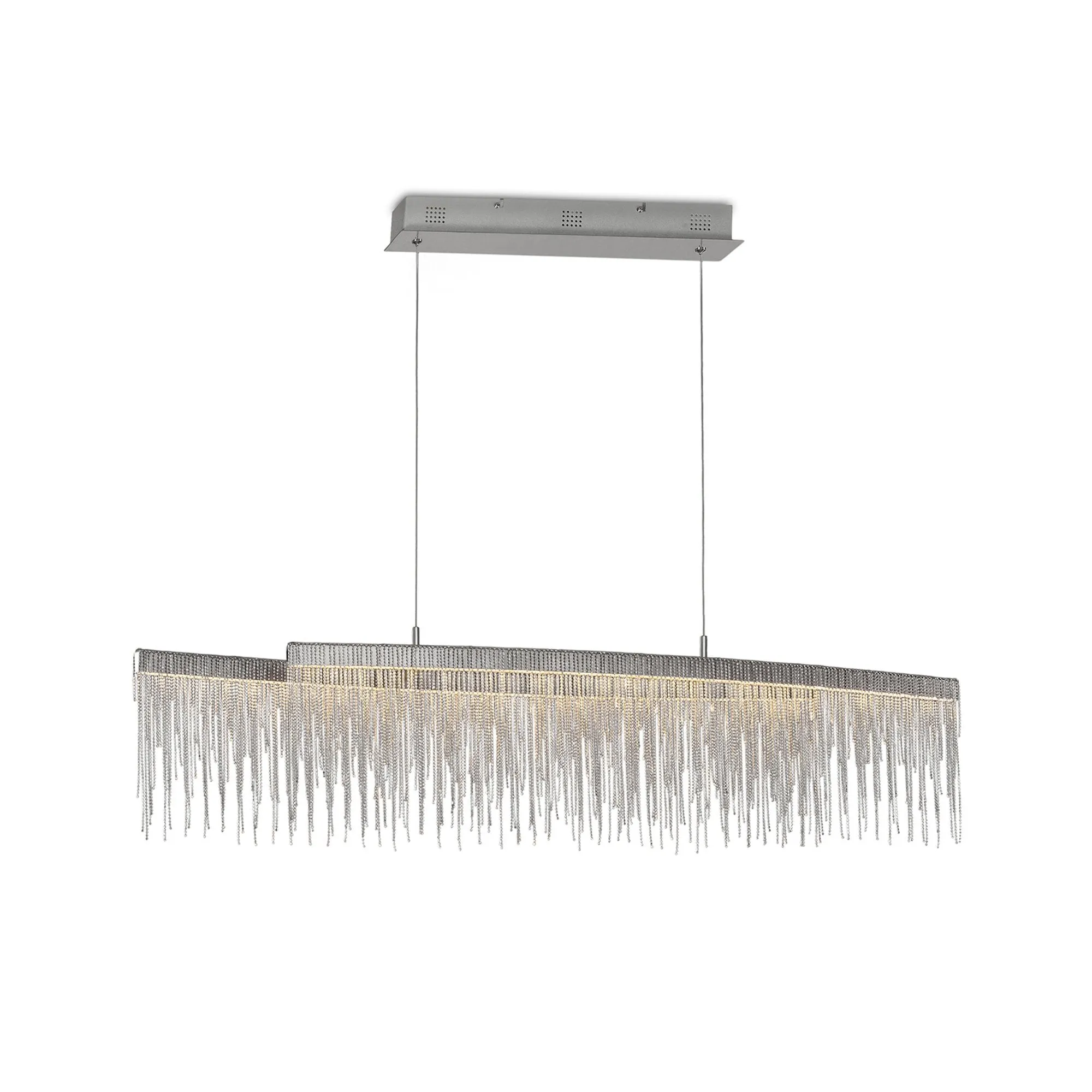 Mantra M6251 Cinna Linear Pendant 42W LED Polished Chrome / Crystal Chain