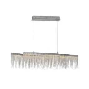 Mantra M6251 Cinna Linear Pendant 42W LED Polished Chrome / Crystal Chain