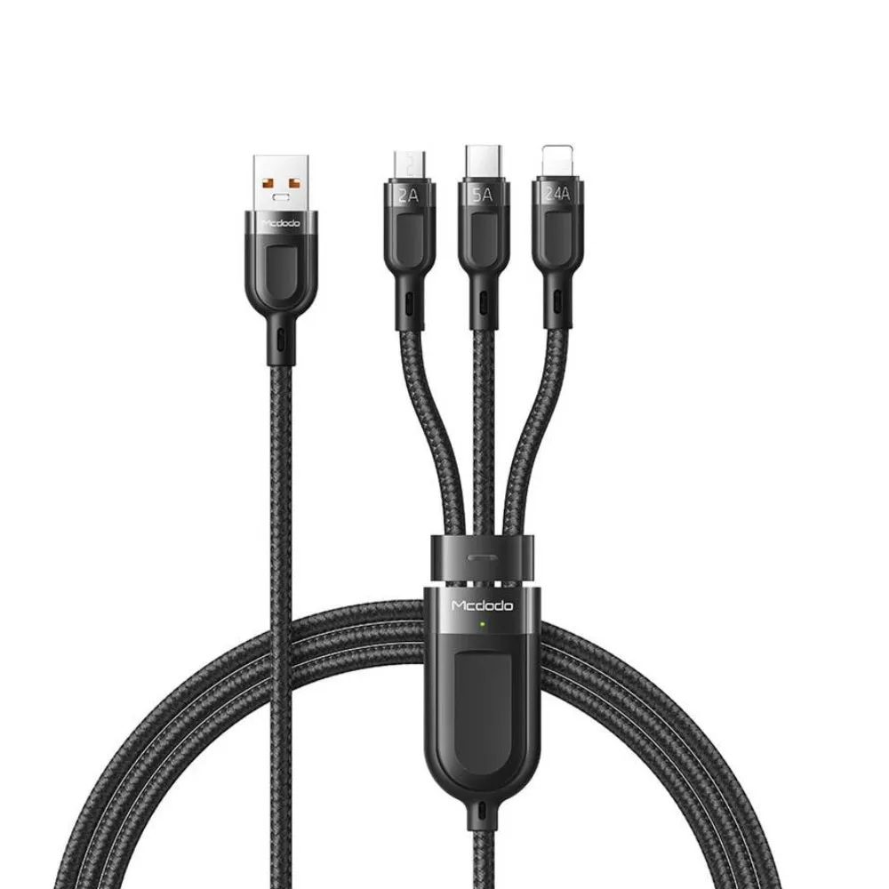 Mcdodo CA-879 | USB to Type-C, Lightning & Micro Mobile Cable | 3-in-1 Cable