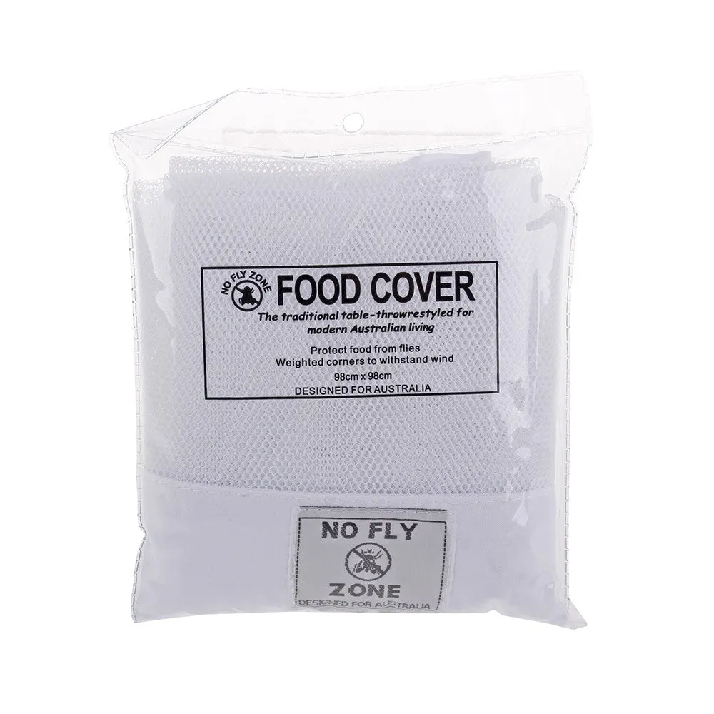 Mesh Food Cover Throw White 98x98cm