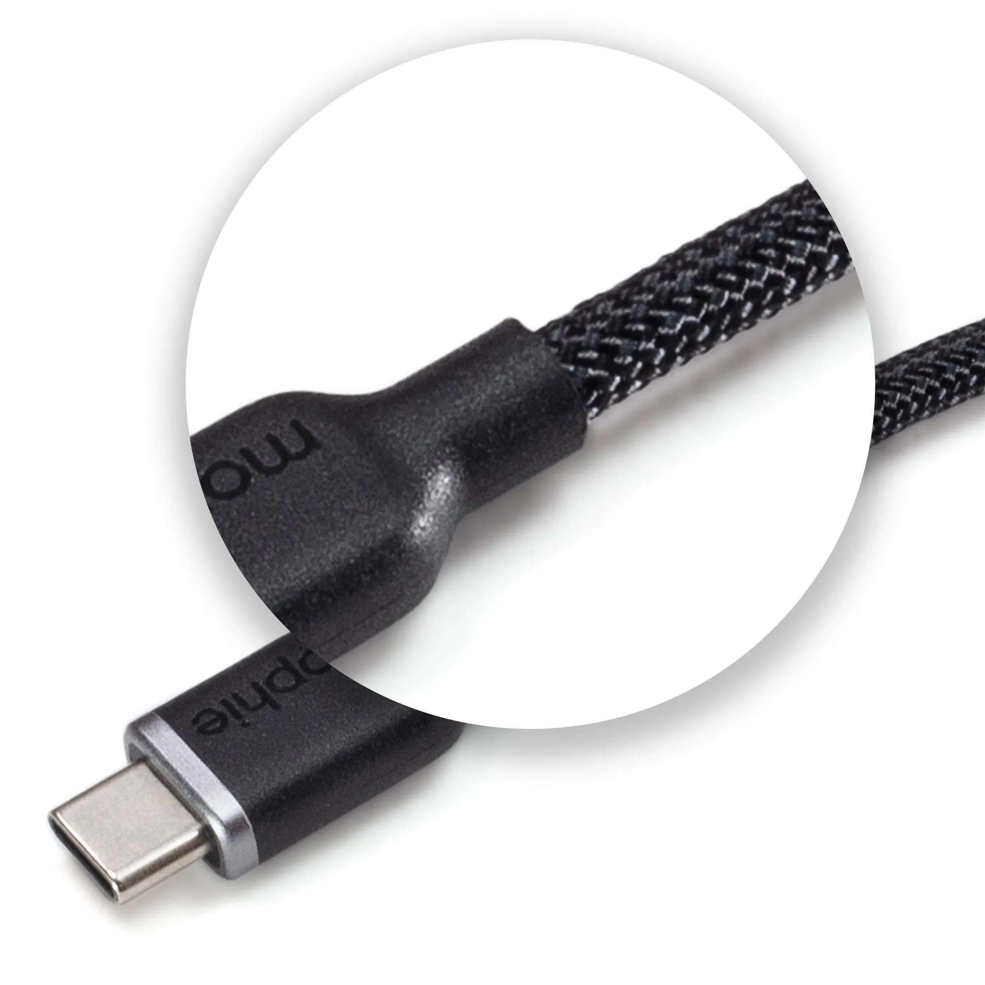 Mophie 80cm USB4 USB-C to USB-C Charge and Sync Cable - Black - 15-12594