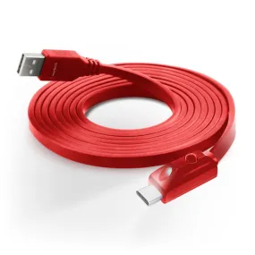 Naztech LED USB-A to USB-C 2.0 Charge/Sync Cable 6ft Red