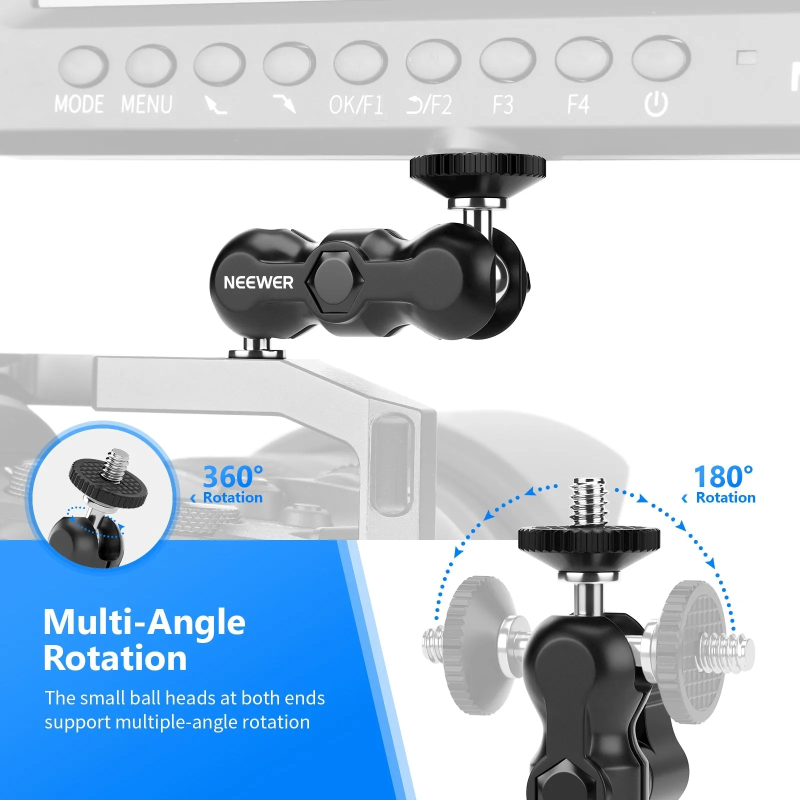 NEEWER ST21 4-Pack Universal Ball Head Articulating Magic Arm Set