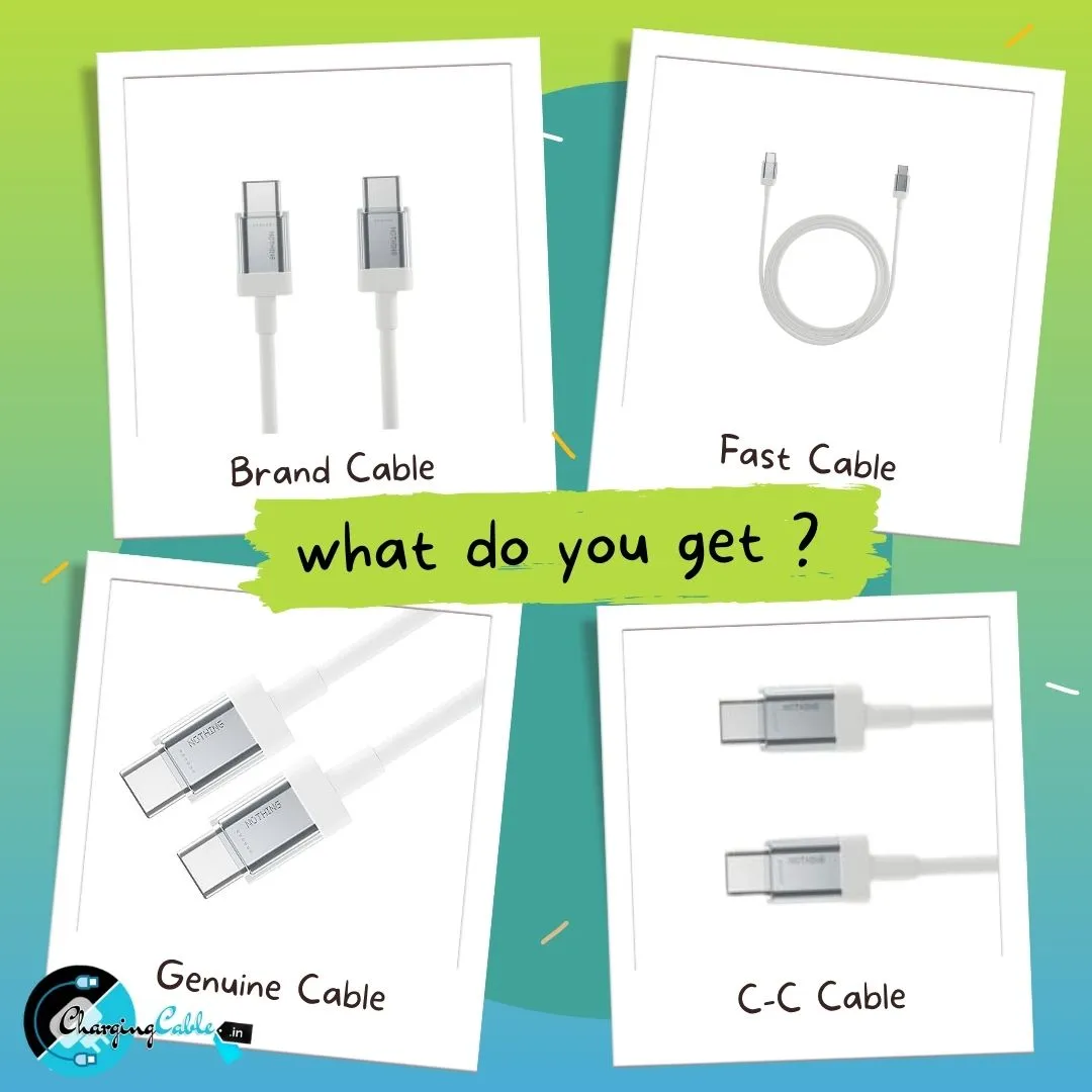 Nothing Type C TO Type C Cable (Only Cable & Supports Upto 65W)