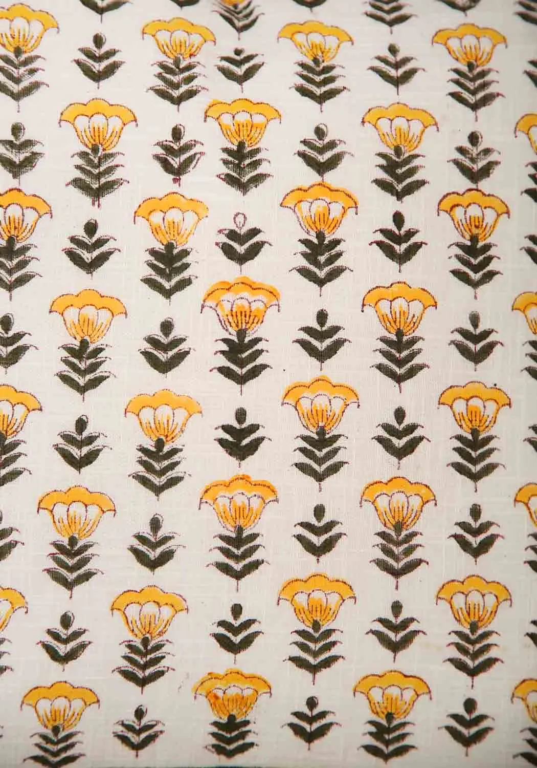 Olive Grace Hand Block Print Cotton Cushion Cover