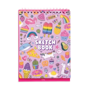 Ooly Sketch and Show Standing Sketchbook - Cute Doodle World