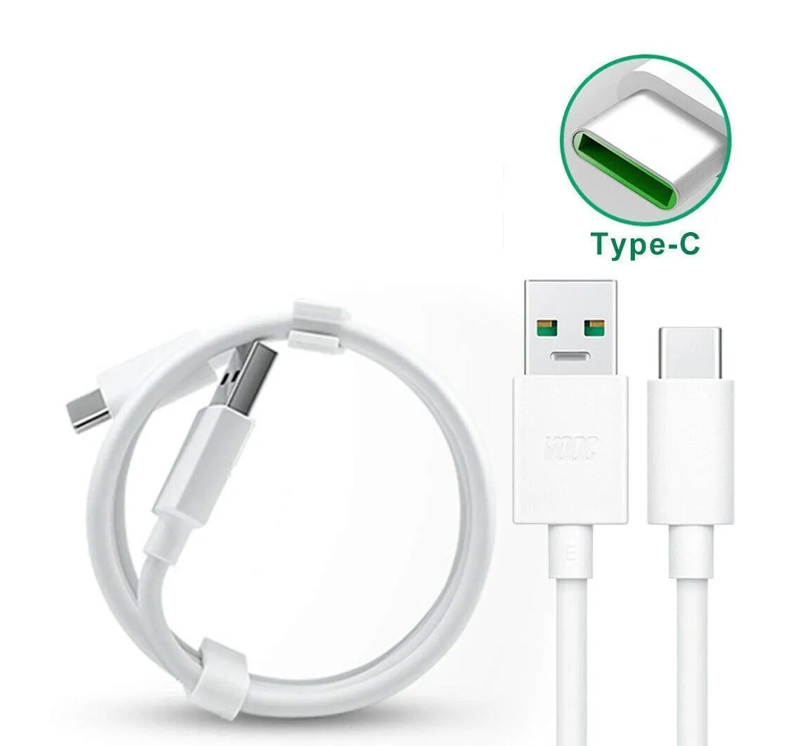 Oppo Reno5 Lite Vooc Charge And Data Sync Type-C Cable White
