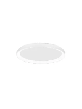 PER Dimmable Sandy White Aluminium & Acrylic Thin 48cm Ring Flush Medium - ID 10609
