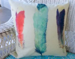 pillow covers with Feathers, 18x18 pillow covers, Feather pillow covers