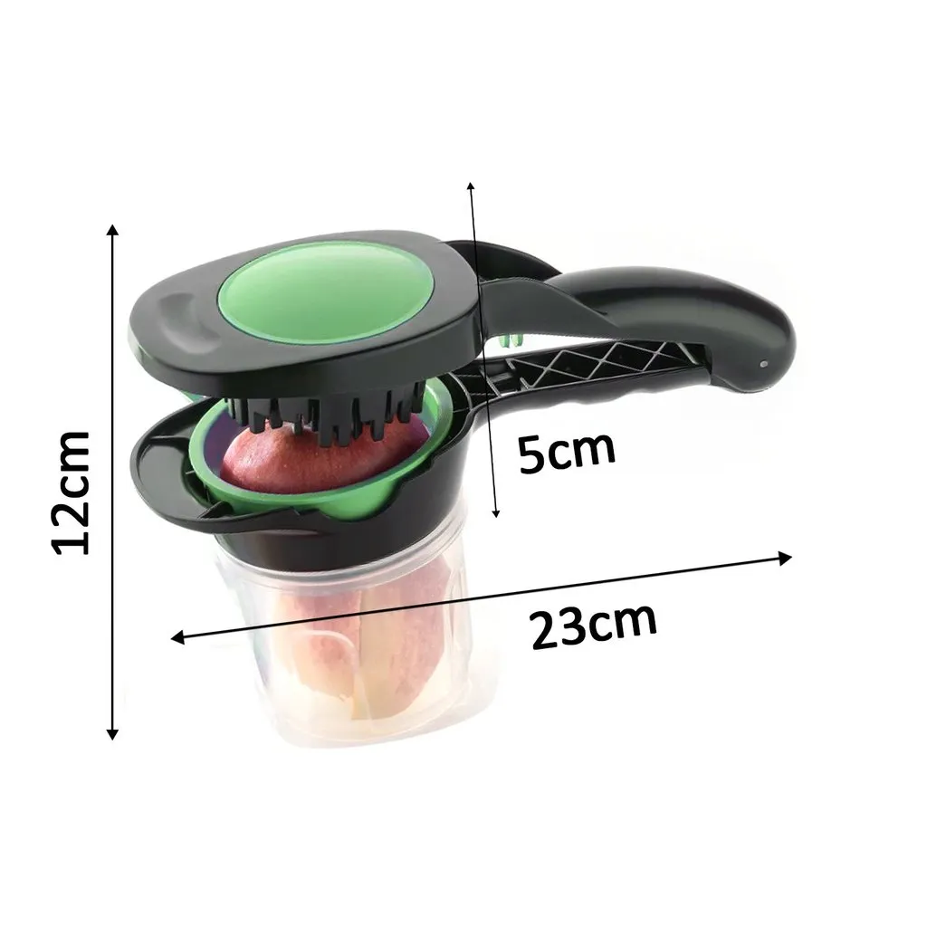 Plastic 6-in-1 Manual Vegetable Grater,Chipser and Slicer - H02646