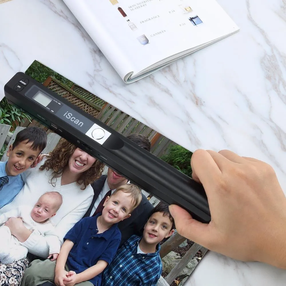 Portable Handheld 900DPI JPG and PDF Formate A4 Document Scanner