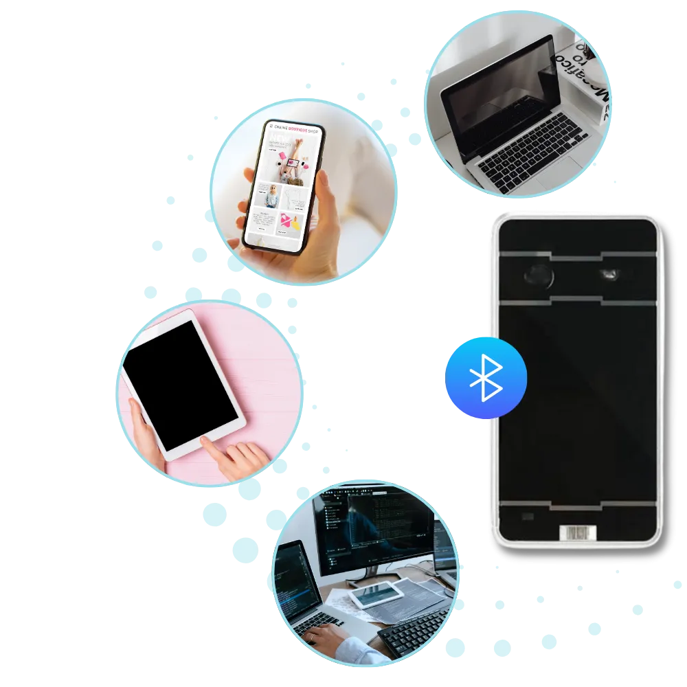 Portable holographic keyboard