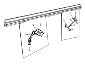 Production Basics 8354 Document Strip for Workstations, 36"W