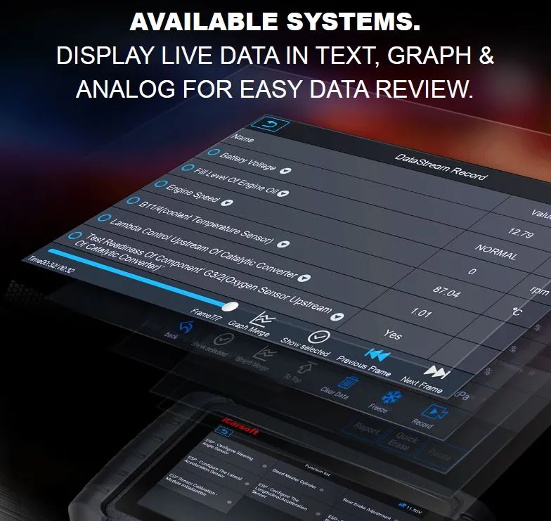Professional Scan Tool iCarsoft CR Max BT Full System New Model
