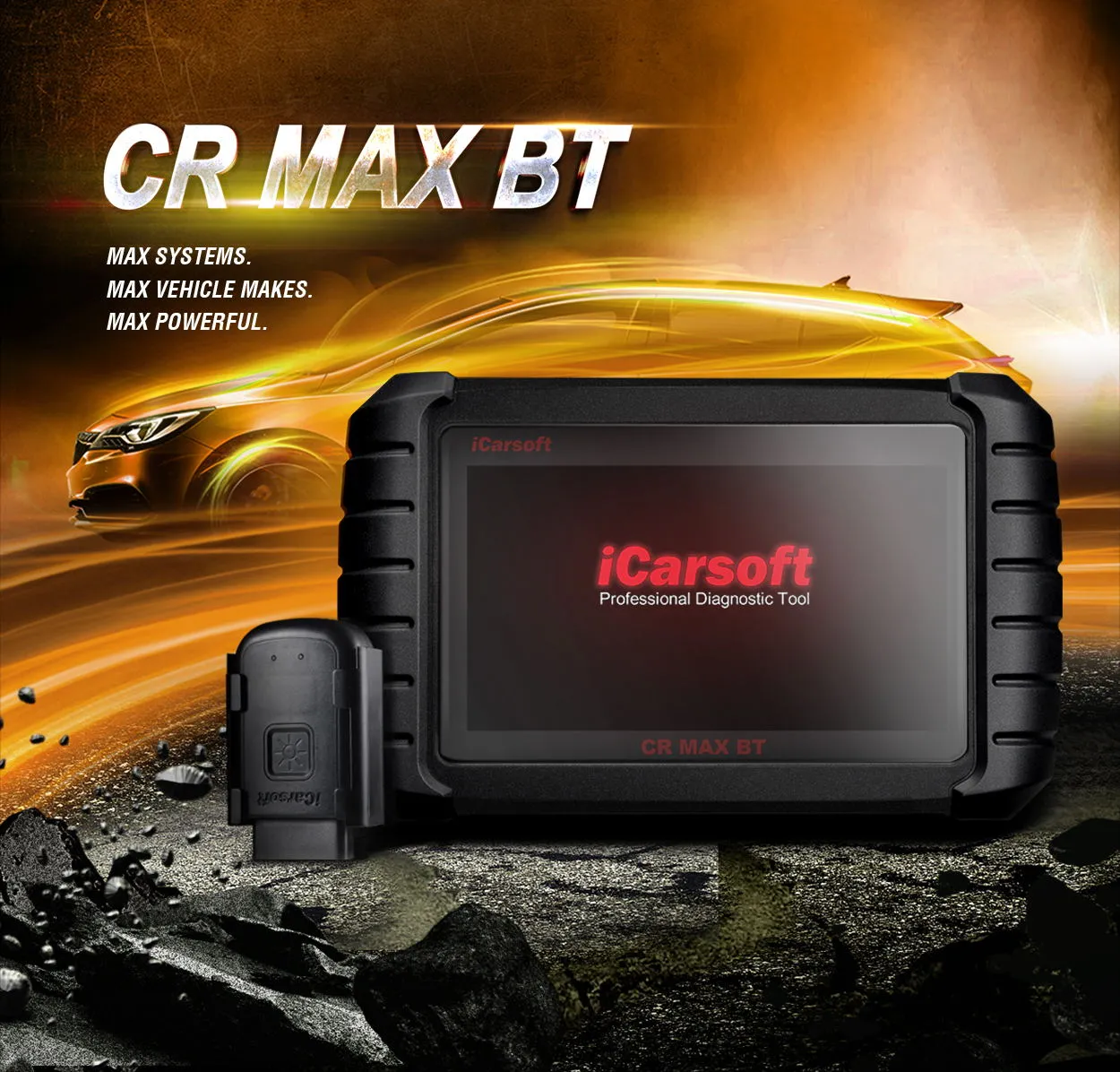 Professional Scan Tool iCarsoft CR Max BT Full System New Model