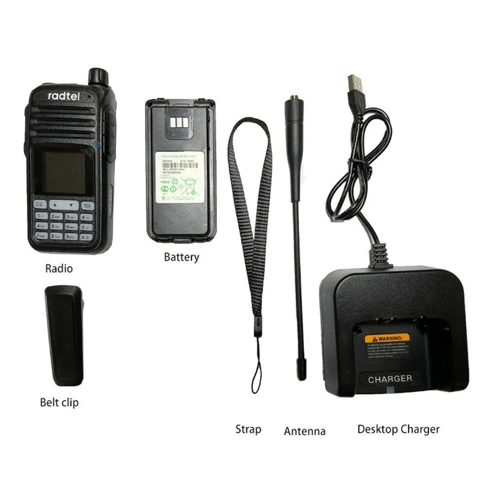 Radtel RT-420 6 Bands Amateur Ham Two Way Radio 256CH Air Band Walkie Talkie NOAA VOX USB SOS LCD Color Police Scanner Aviation